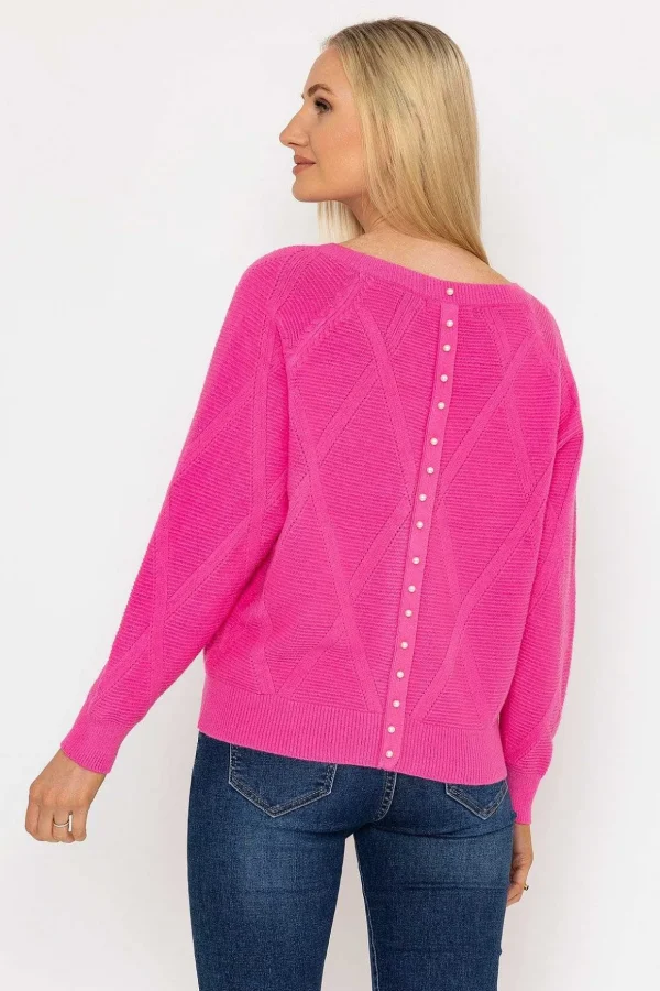 Pearl Back Knit In Pink