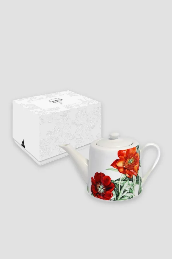 Peony Rose China Teapot