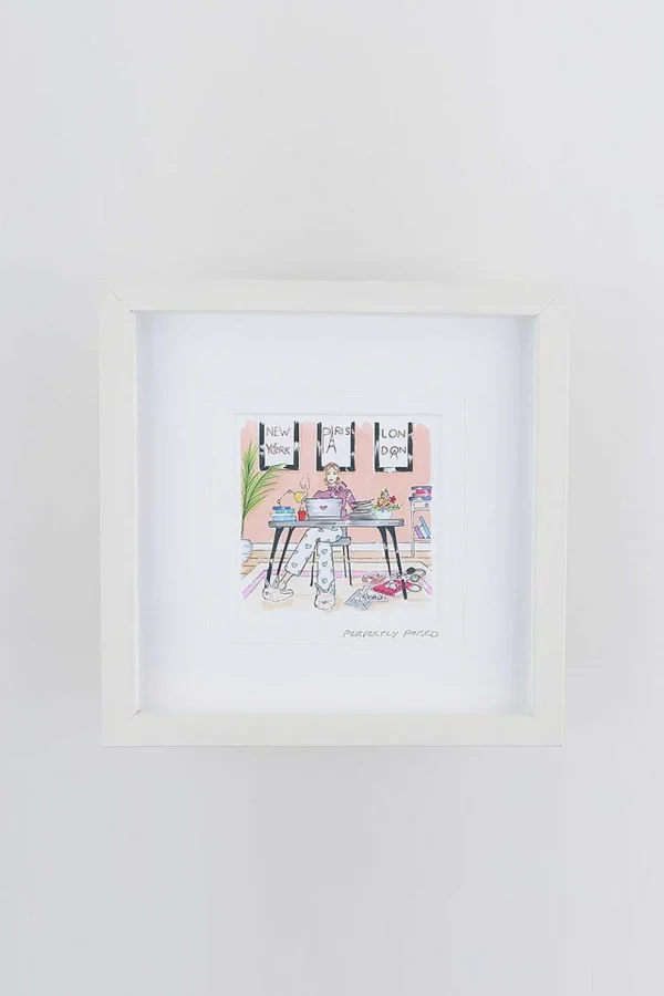 Perfectly Poised Small Framed Art Print