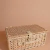 2 Person Picnic Basket Natural Stripe