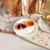 4 Person Pink Floral Picnic Basket