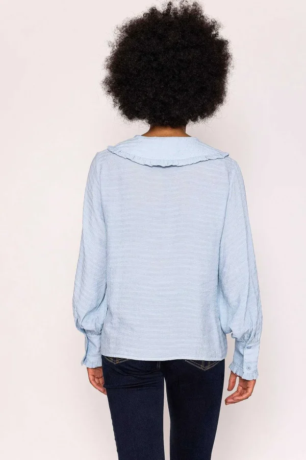 Peter Pan Blouse In Light Blue