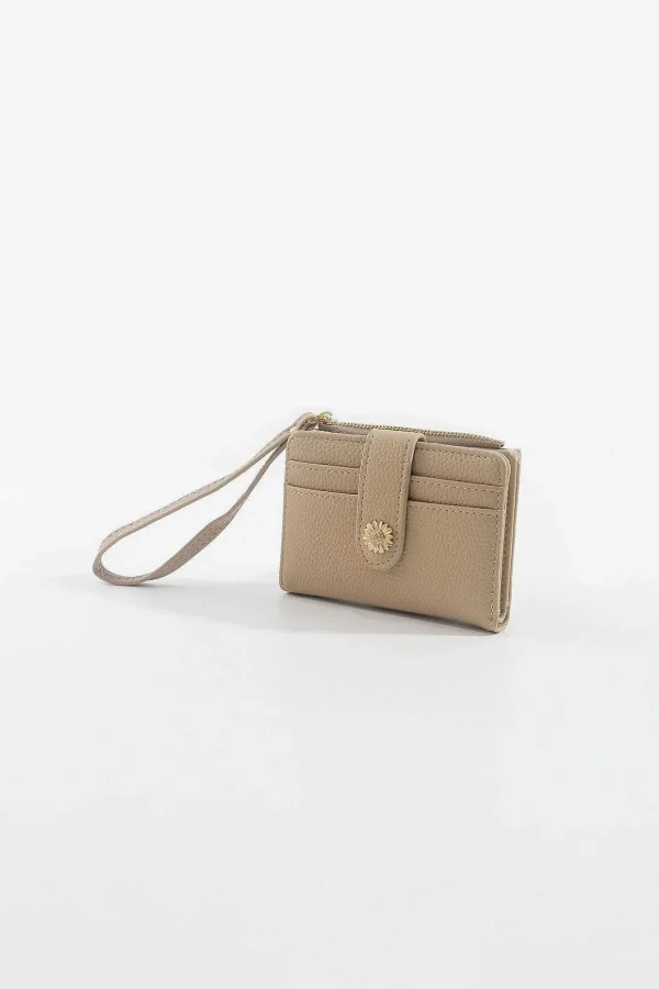 Petite Flower Clasp Purse In Cream