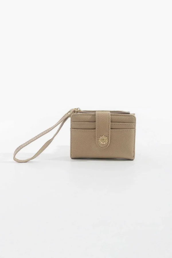 Petite Flower Clasp Purse In Cream
