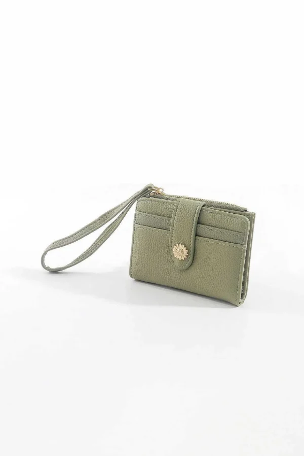Petite Glower Clasp Purse In Sage