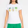 Pineapple Printed T-Shirt In White