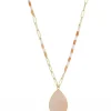 Pink Aventurine Gemstone Mid Length Necklace