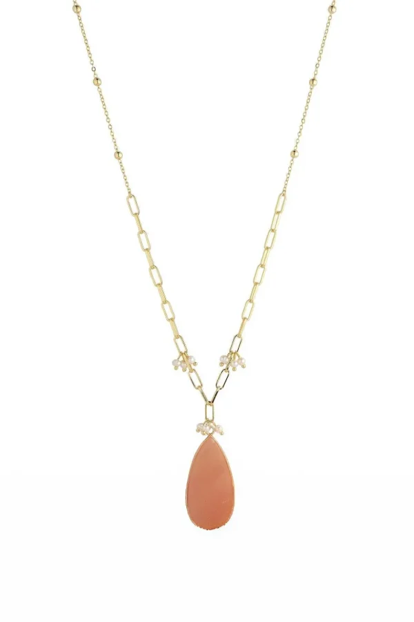 Pink Aventurine Long Necklace