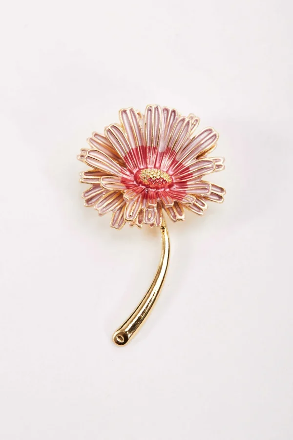 Pink Flower Brooch