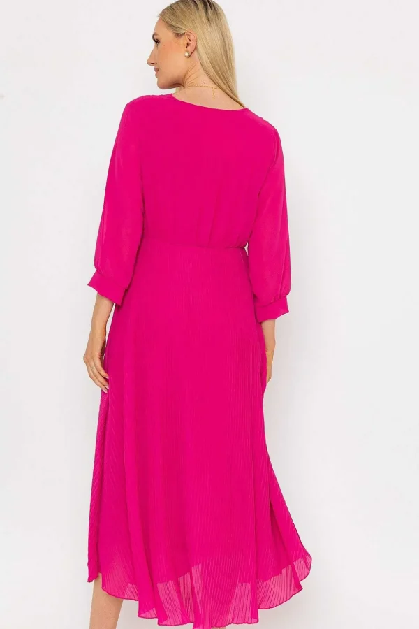 Pink Hannah Midi Dress