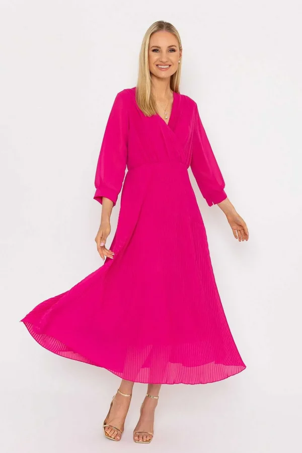 Pink Hannah Midi Dress