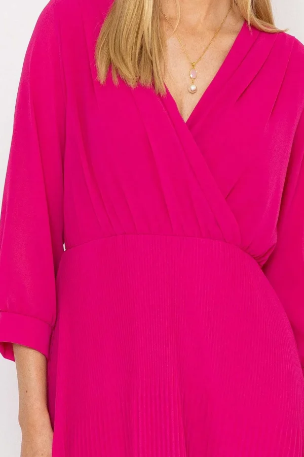 Pink Hannah Midi Dress