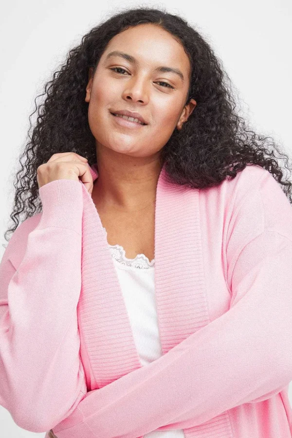 Pink Knitted Cardigan