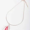 Pink Marble Pendant Necklace