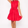 Pink Poplin Mini Dress