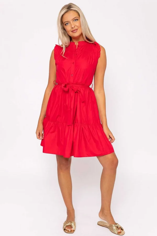 Pink Poplin Mini Dress