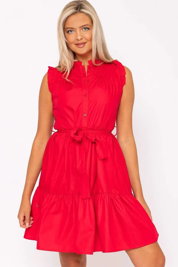 Pink Poplin Mini Dress