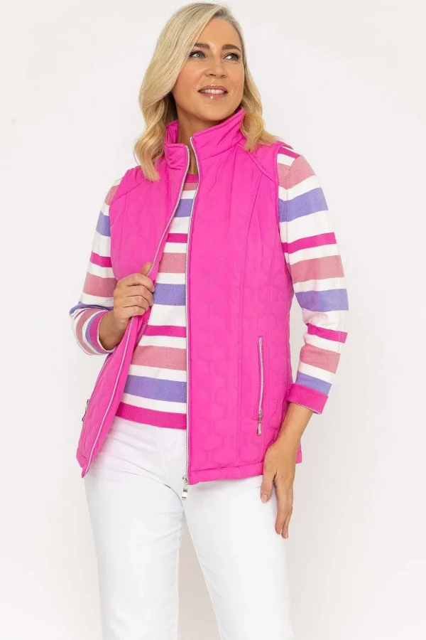 Pink Quilted Gilet