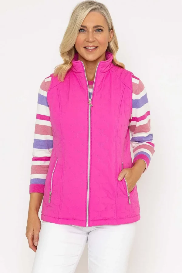 Pink Quilted Gilet