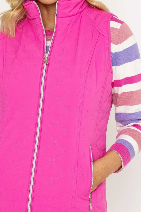 Pink Quilted Gilet