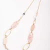 Pink Tortoise Link Necklace