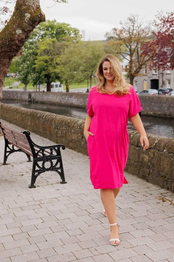 Pink Viscose Dress