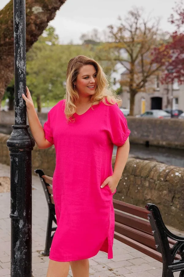 Pink Viscose Dress