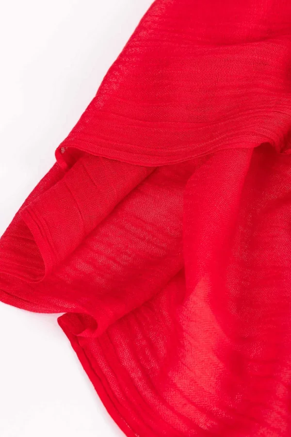 Plain Scarf In Red