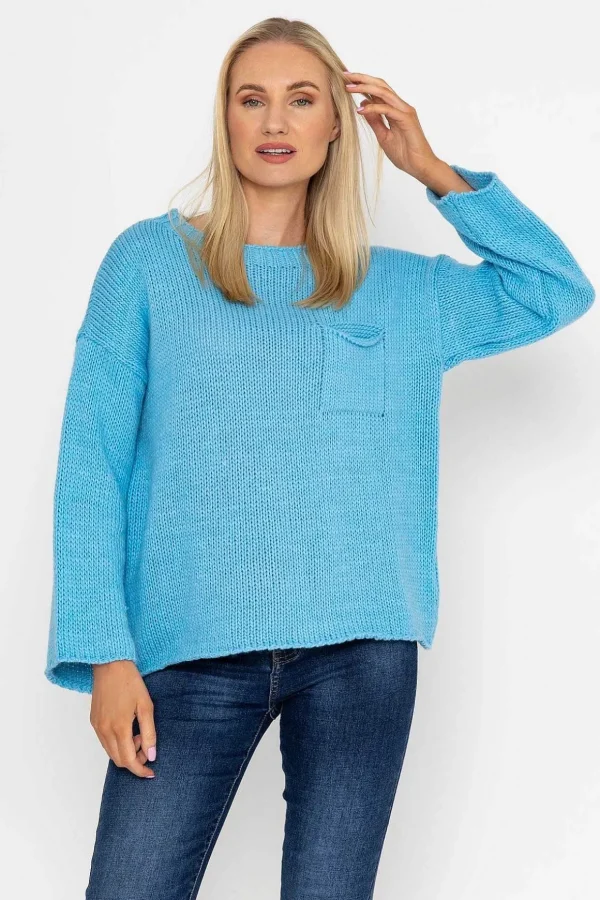 Pocket Knit In Blue