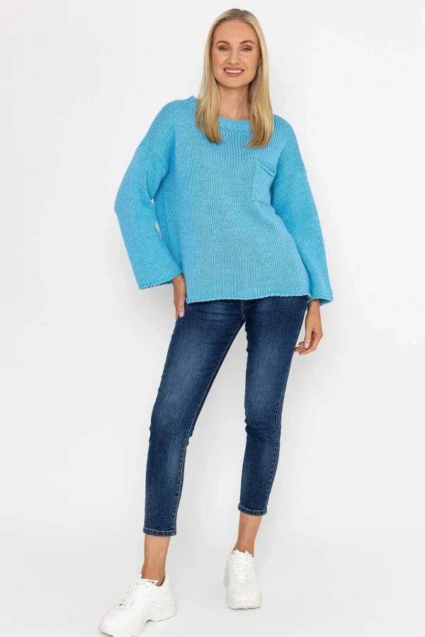 Pocket Knit In Blue