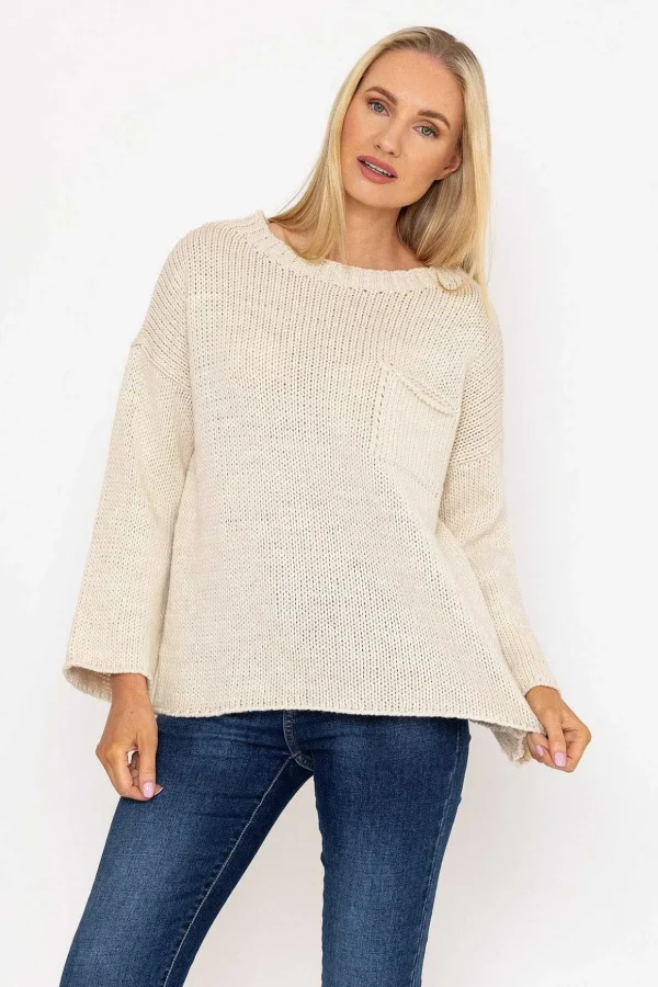 Pocket Knit In Ecru