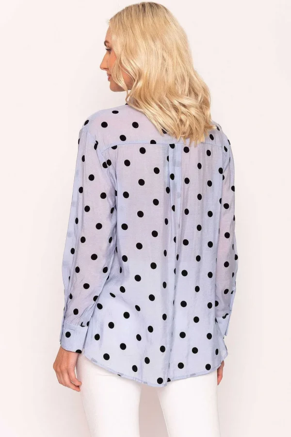 Polka Dot Shirt In Sage