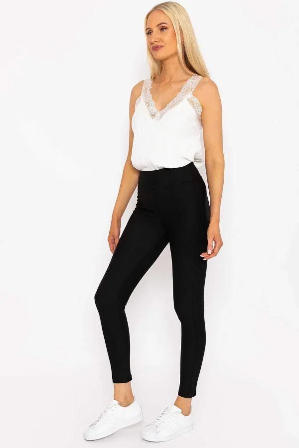 Ponte Leggings In Black