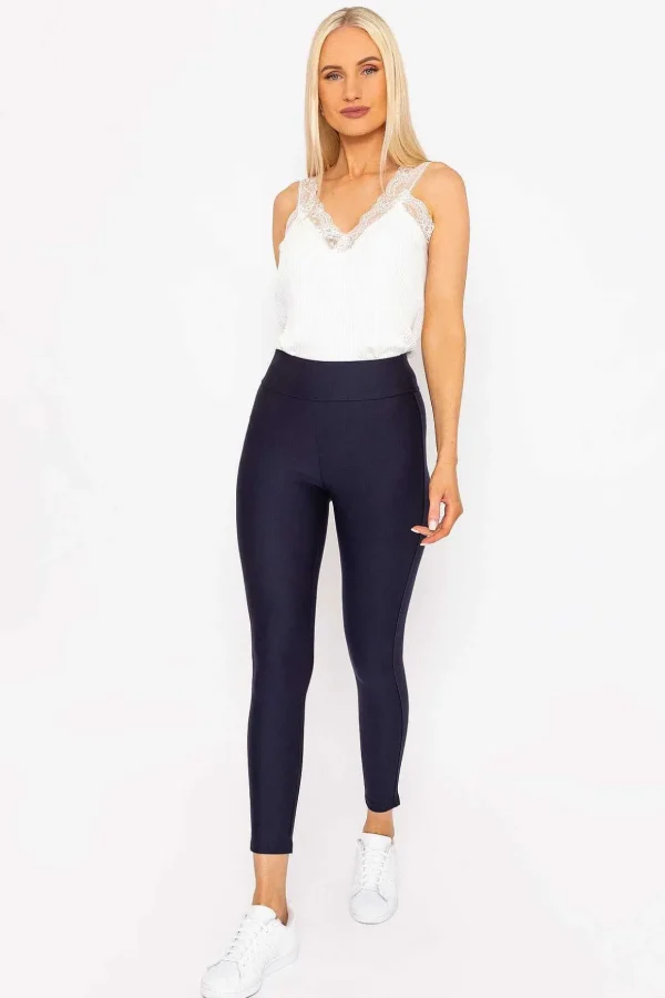 Ponte Leggings In Navy