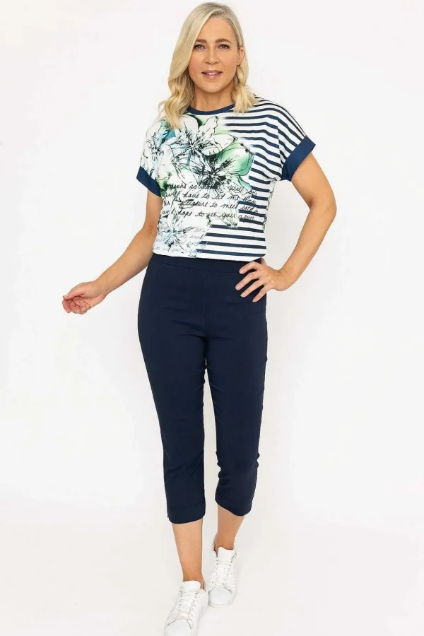 Printed Blue Top