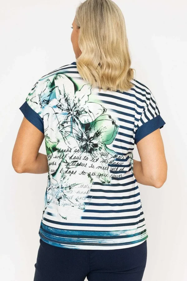Printed Blue Top