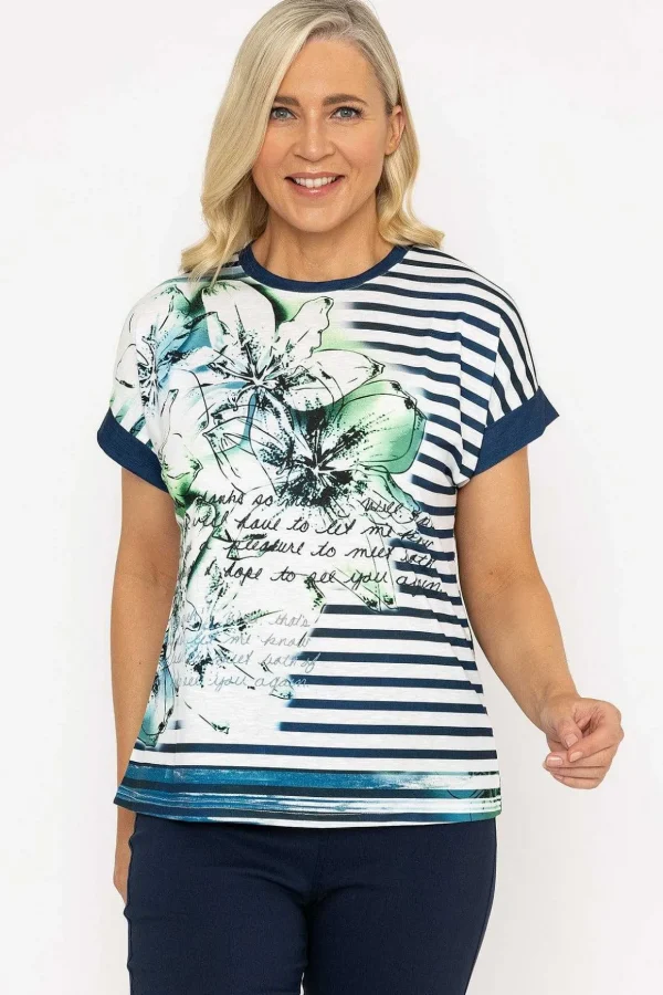 Printed Blue Top