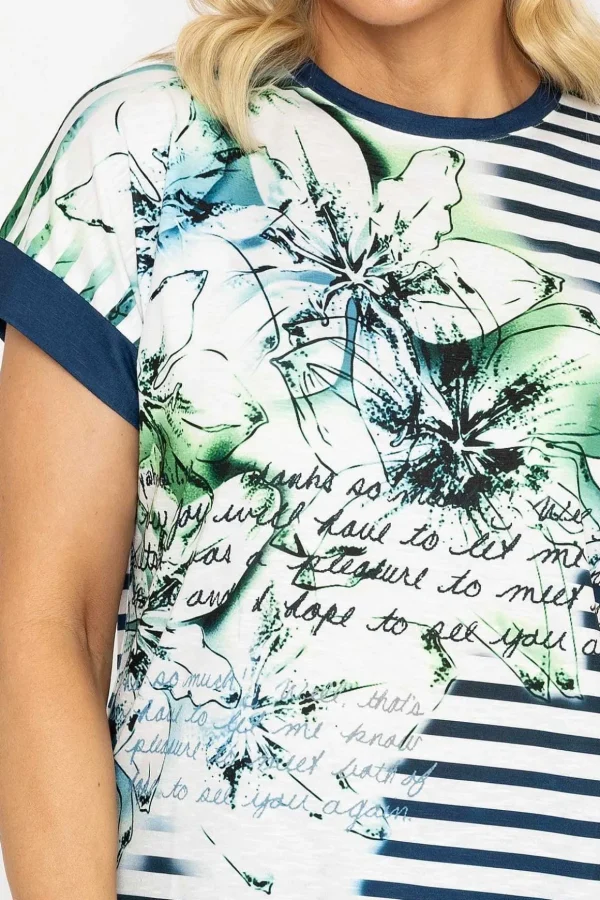 Printed Blue Top