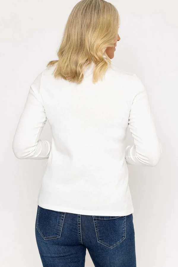 Printed Shirt Blouse In White