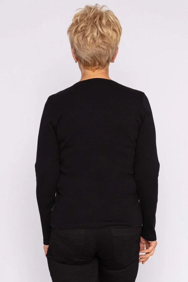 Printed Top In Black