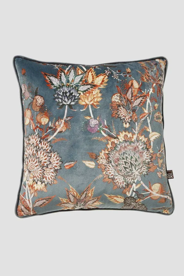 Protea 43X43Cm Cushion In Teal