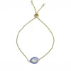 Purple Enamel And Opal Bracelet