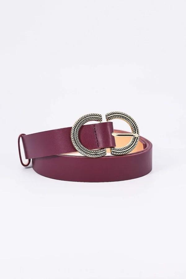 Purple Half Circle Belt In M/L