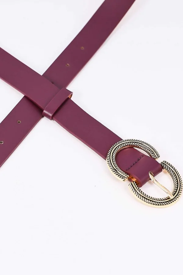 Purple Half Circle Belt In S/M