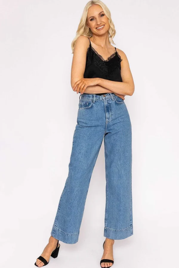 Rebecca Wide Jeans In Denim 32\\