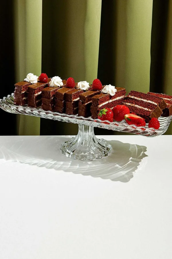 Rectangular Footed Serving Plate
