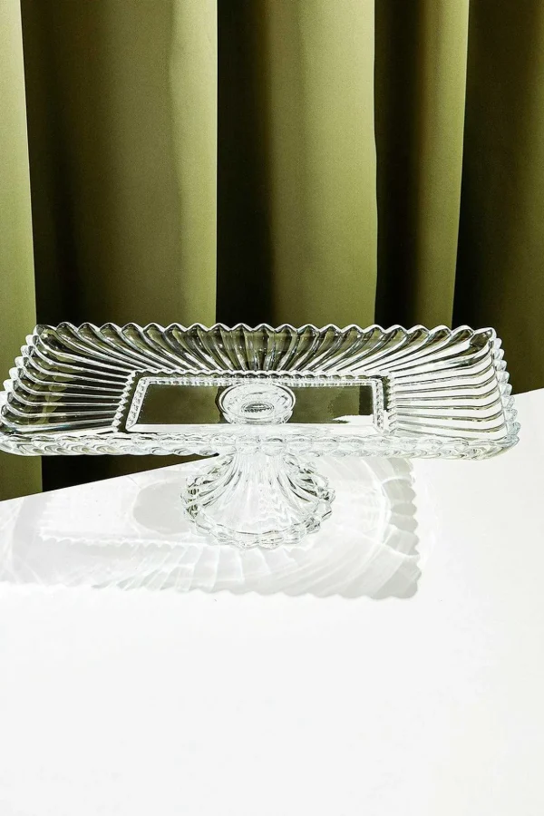 Rectangular Footed Serving Plate