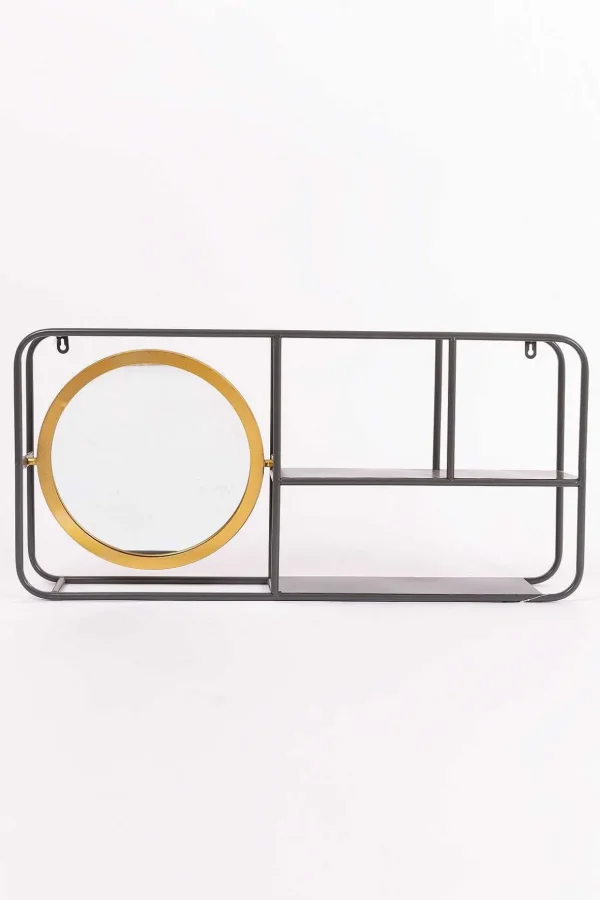 Retro Shelved Wall Mirror