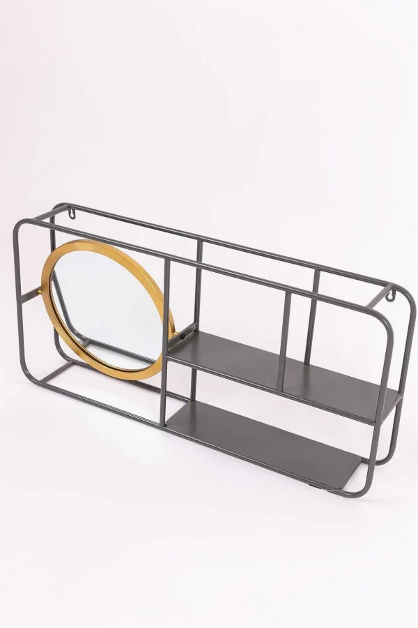 Retro Shelved Wall Mirror
