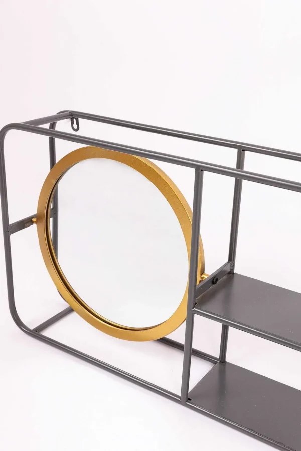 Retro Shelved Wall Mirror